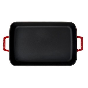 Cast iron tray, 39 x 25 cm, Red - LAVA