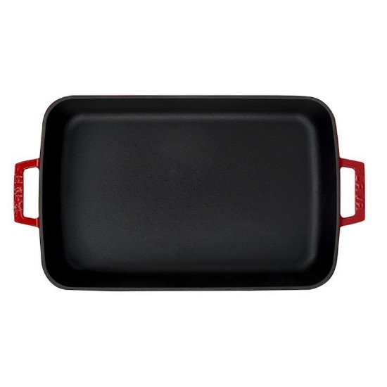 Oven tray, cast iron, 26 x 40 cm, Red - LAVA