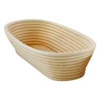 Oval dough leavening basket, 28 x 15 cm, rattan - Zokura