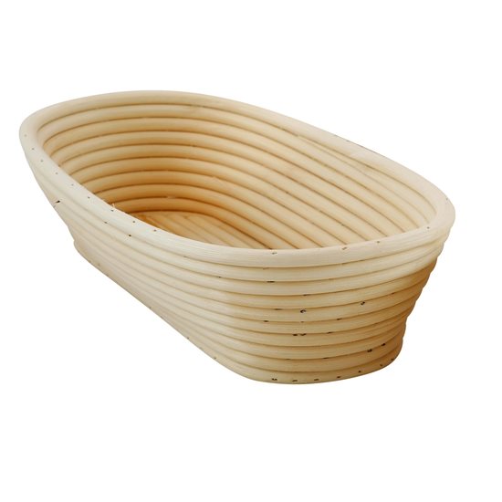 Oval dough leavening basket, 28 x 15 cm, rattan - Zokura
