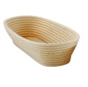 Cestello per lievitazione impasto ovale, 28 x 15 cm, rattan - Zokura