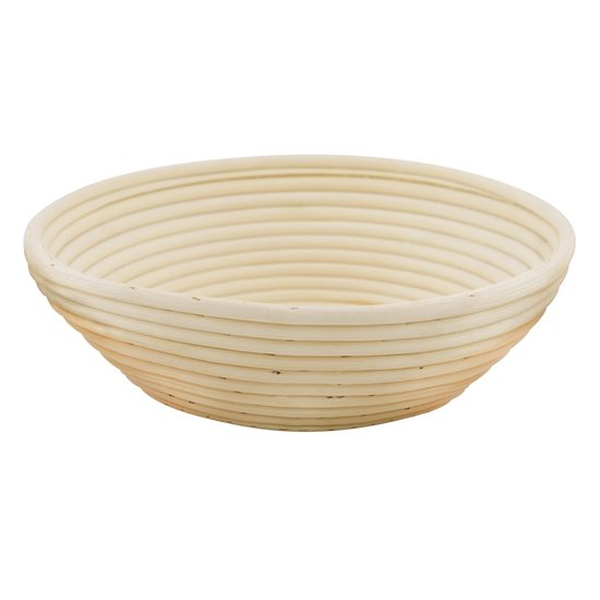 Kerek tészta kelesztő kosár, 28 cm, rattan - Zokura