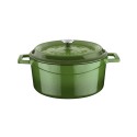 Cacerola, Hierro Fundido, 24 Cm / 4,5 L, "Trendy", Verde - Lava-image