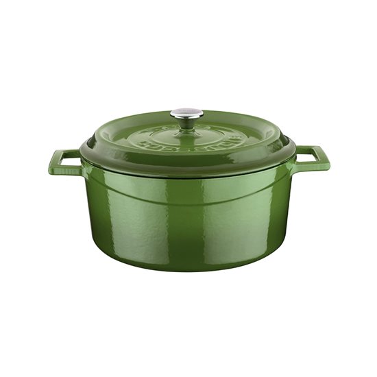 Cacerola, hierro fundido, 24 cm / 4,5 L, "Trendy", verde - LAVA