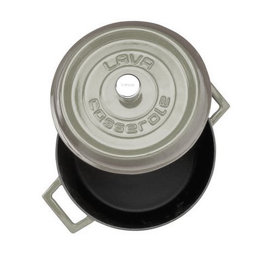 Saucepan, cast iron, 28 cm, "Trendy", gray - LAVA