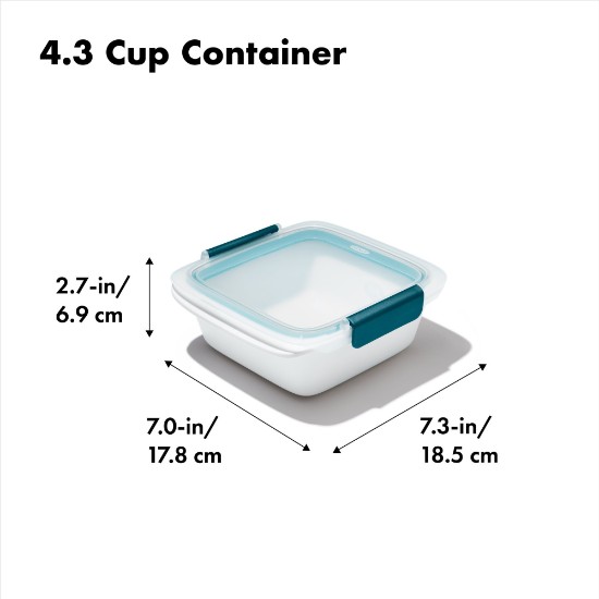 Prep & Go konteiners sviestmaizēm, 18,5 x 17,8 cm, plastmasa - OXO