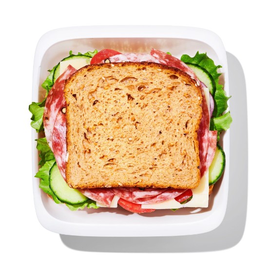Преп & Го посуда за сендвиче, 18,5 к 17,8 цм, пластична - ОКСО