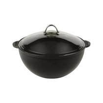 Round casserole pot with glass lid, cast iron, 28 cm - LAVA