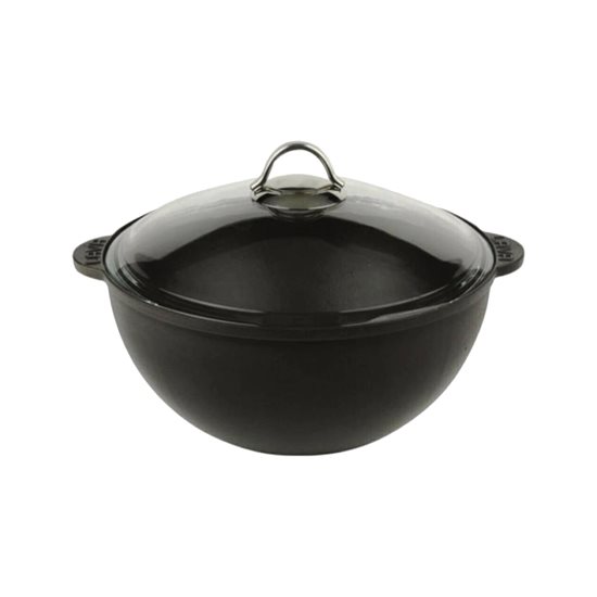 POT casserole cruinn le clúdach gloine, iarann teilgthe, 28 cm - LAVA