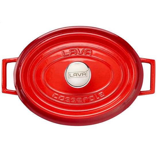 Casserole ovale, fonte, 29cm/4.67L "Trendy", Rouge - LAVA