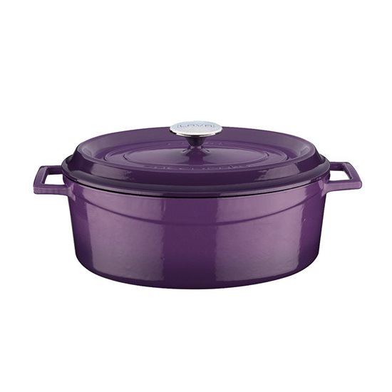 Panela oval, ferro fundido, 29 cm, "Trendy", roxo - LAVA