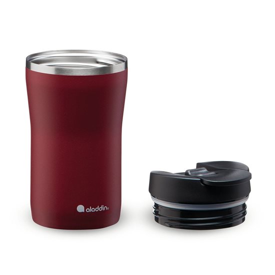 Mug termo-insulat "Cafe Thermavac", 250 ml, <<Burgundy Red>> - Aladdin