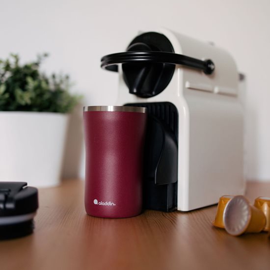 "Cafe Thermavac" thermo-insulated mug, 250 ml, <<Burgundy Red>> - Aladdin