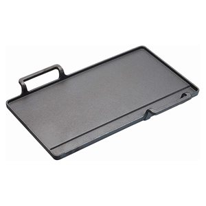 Teppanyaki tray,  42.5 × 29 × 4.5 cm, cast iron – made by Kitchen Craft