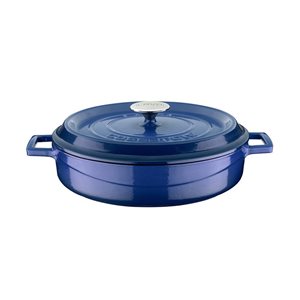 Saucepan, cast iron, 28 cm / 3.5 l, "Trendy", blue - LAVA