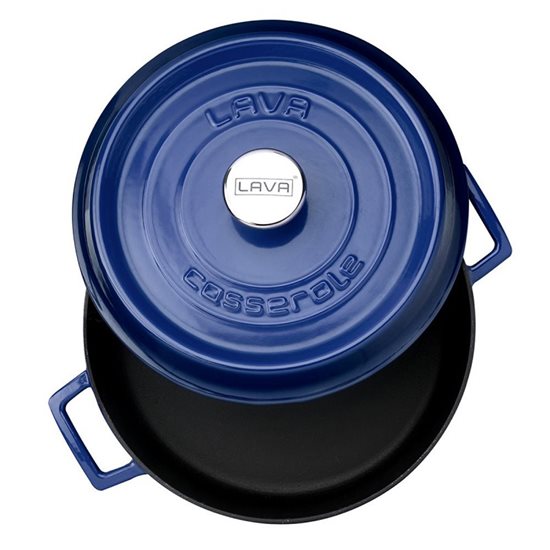 Serpenyő, öntöttvas, 28 cm / 3,5 l, "Trendy", kék - LAVA