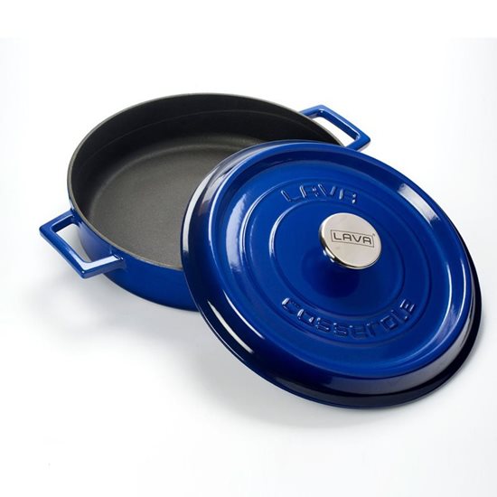 Serpenyő, öntöttvas, 28 cm / 3,5 l, "Trendy", kék - LAVA