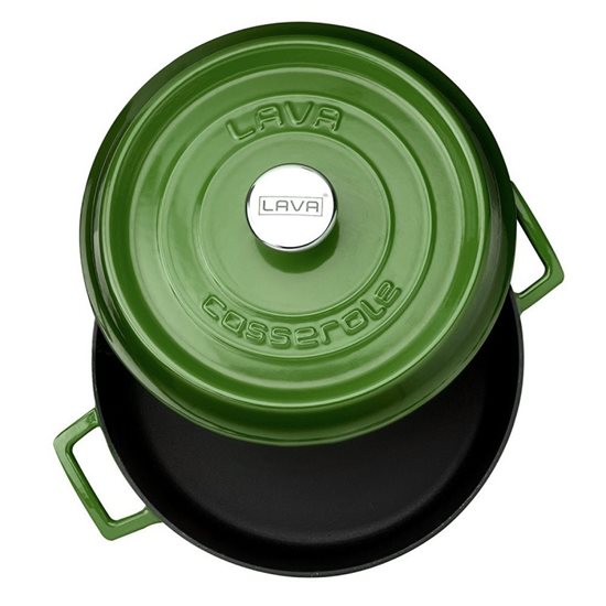 Kochtopf, Gusseisen, 28 cm / 3,5 l, Serie "Trendy", grün - Marke LAVA