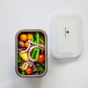 Roestvrijstalen voedselcontainer, 11 × 15 × 9 cm, MasterClass assortiment – made by Kitchen Craft