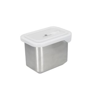 Food container, made from stainless steel,11 x 15 x 13 cm, MasterClass range - made by Kitchen Craft 