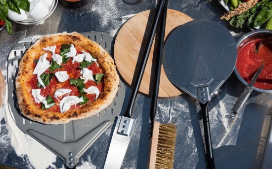 Conjunto de 4 utensílios para pizza, com cabos extensíveis - Alfa