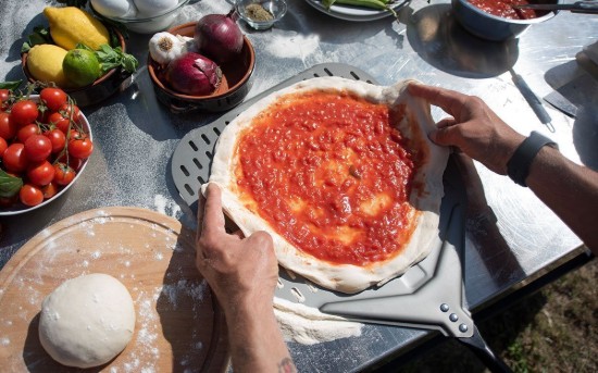 Conjunto de 4 utensílios para pizza, com cabos extensíveis - Alfa