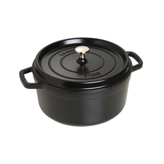 Cocotte cooking pot, cast iron, 26 cm/5.2L, Black - Staub 