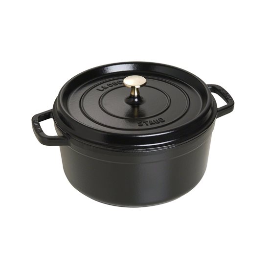 Lonac za kuhanje Cocotte, lijevano željezo, 26 cm/5,2L, Black - Staub 