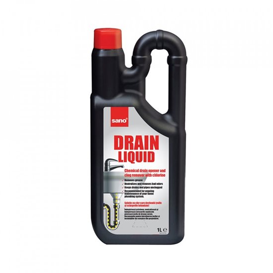 "Drain Liquid" pipe unclogging solution, 1L - Sano