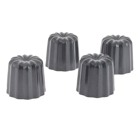 4-dijelni set kalupa za pečenje Canneles, čelik, 5,5 cm - de Buyer