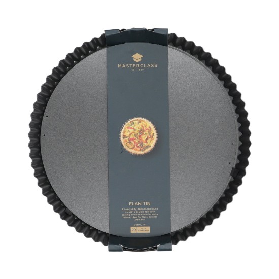 Molde para tartas, 28 cm, acero al carbono - Kitchen Craft