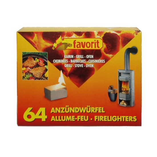 Kerosene fire starter cubes, 64 pieces