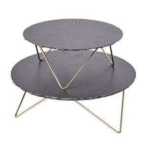 “Artesa” tiered platter, 30.5 × 24 cm, made from slate – produced by Kitchen Craft