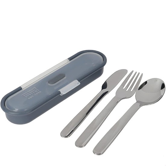 Travel cutlery set, stainless steel - Built