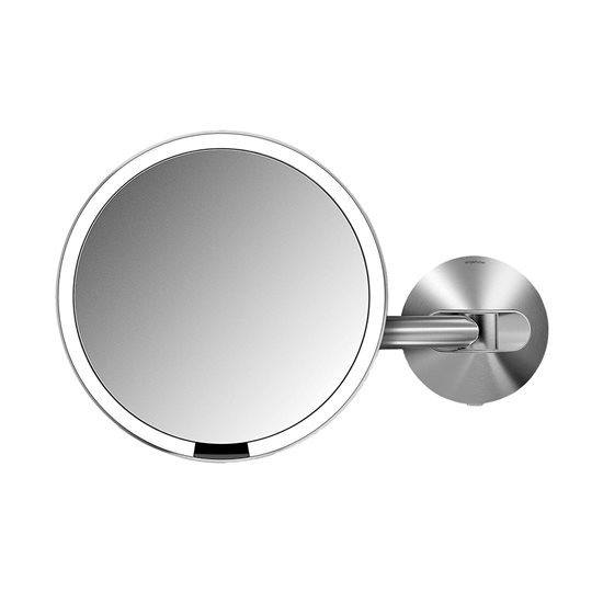 Make-up zrkadlo so senzorom, montáž na stenu, 23 cm - simplehuman