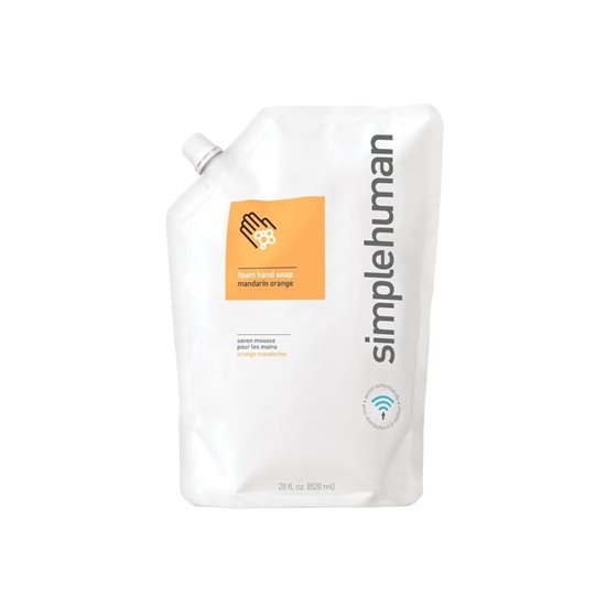 Ανταλλακτικό σαπουνιού αφρού, άρωμα μανταρίνι, 828 ml - simplehuman