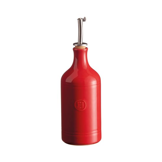 Oil dispenser, ceramic, 0.45L, Burgundy - Emile Henry 