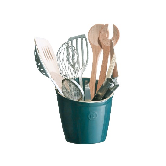 Kitchen utensil holder, ceramic, Blue Flame - Emile Henry