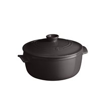 Cooking pot 26 cm/ 4 l, <<Charcoal>> - Emile Henry