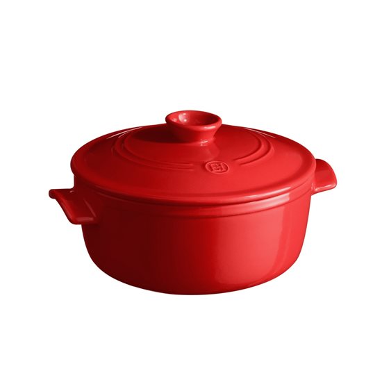 Ceramic cooking pot, 28 cm/5.3L, Burgundy - Emile Henry