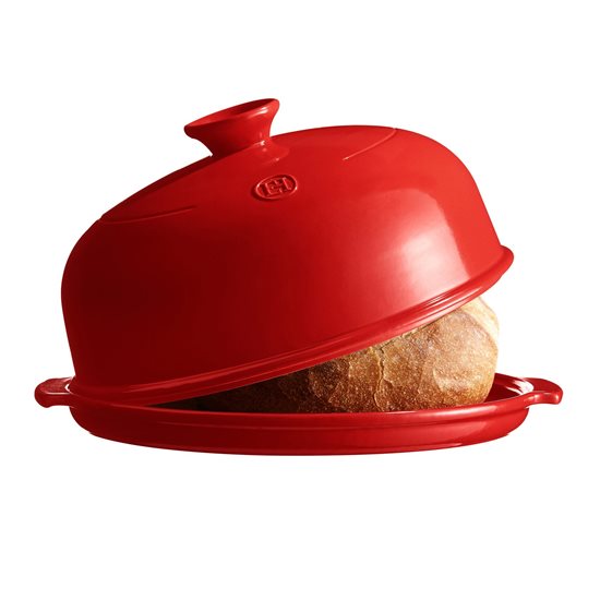 Bread baking set, ceramic, 28.5cm, Burgundy - Emile Henry