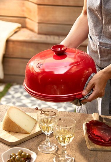 Bread baking set, ceramic, 28.5cm, Burgundy - Emile Henry