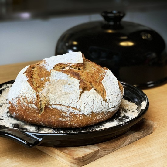Bread baking set, ceramic, 28.5 cm, Charcoal - Emile Henry