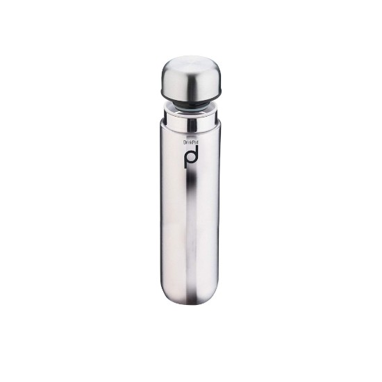 Wärmedämmflasche "DrinkPod" aus Edelstahl, 300 ml, Farbe Silber - Grunwerg