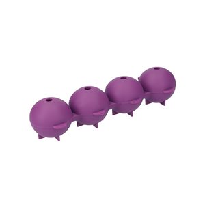 Spherical mould for ice, 21.5 × 7 × 4 cm, silicone, purple – made by Kitchen Craft
