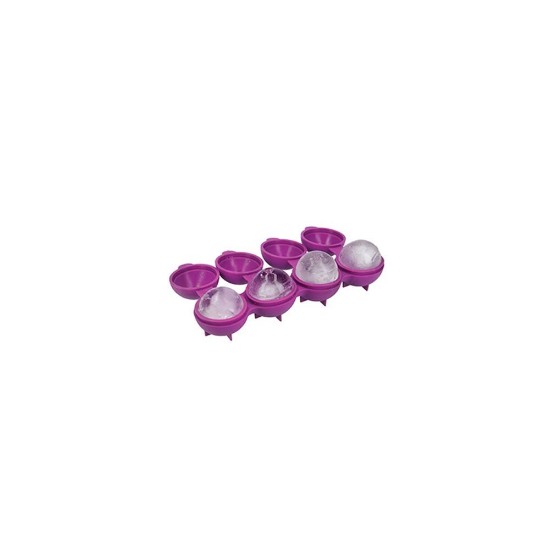Spherical mould for ice, 21.5 × 7 × 4 cm, silicone, purple – made by Kitchen Craft