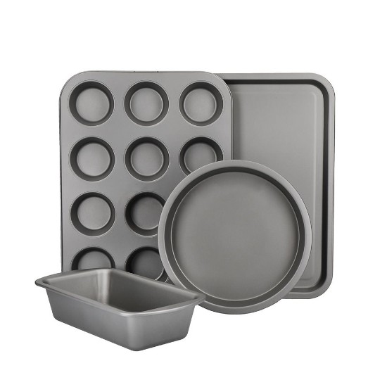 Ensemble de cuisson 4 pièces, acier au carbone – Kitchen Craft