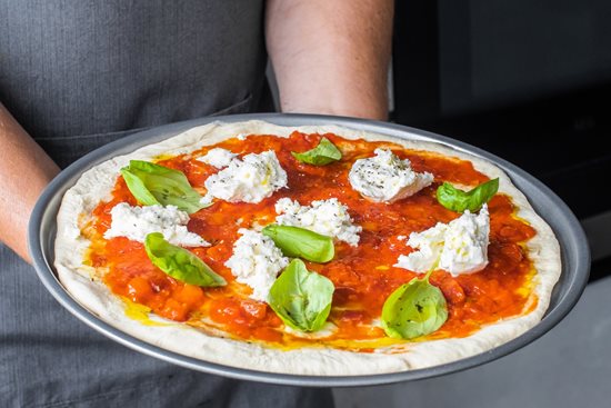 Trej tond tal-pizza, 33 ċm, azzar – magħmul minn Kitchen Craft