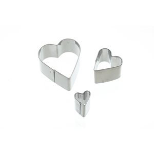 Set of 3 cutter moulds, for decorating with marzipan, 10 - 45 mm - by Kitchen Craft