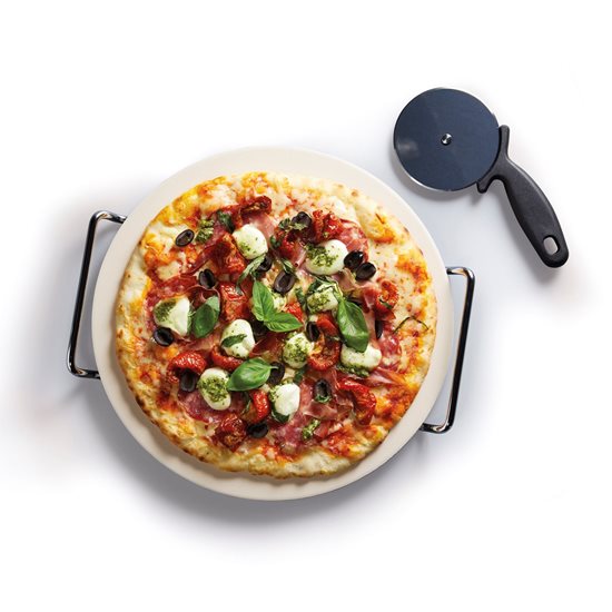 Pizzatilberedning og serveringssæt, 32 cm, keramik - fra Kitchen Craft